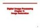 Lecture Digital image processing - Chapter 5: Image restoration